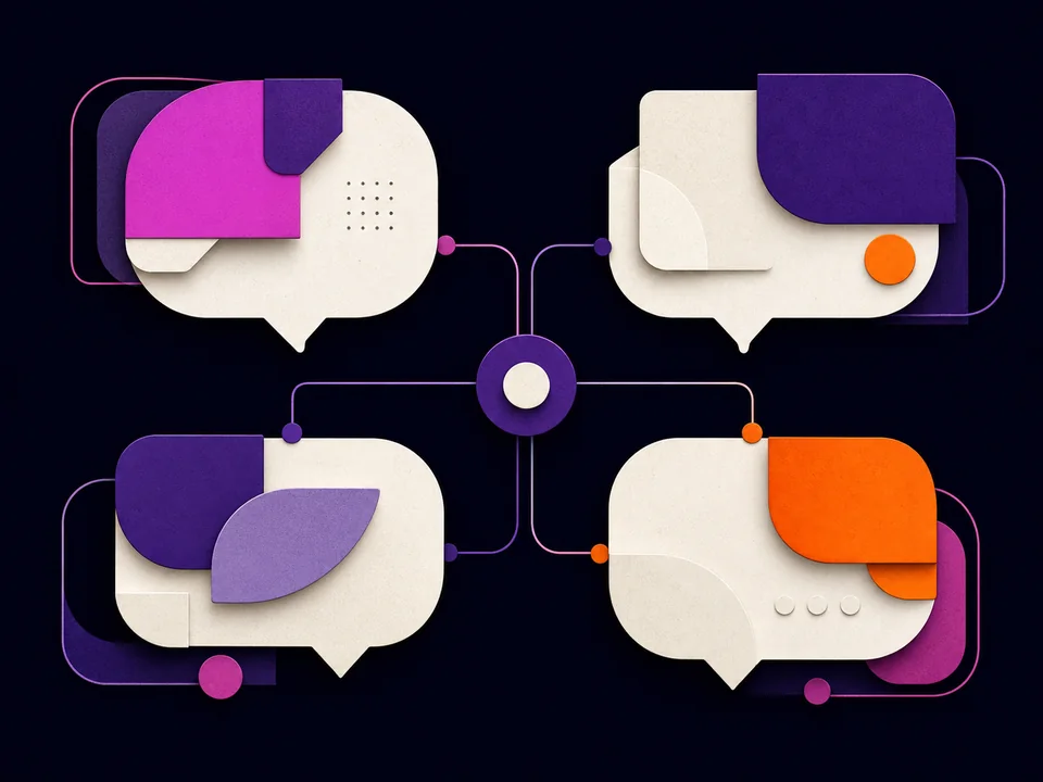 Connected conversation panels for sales and support.